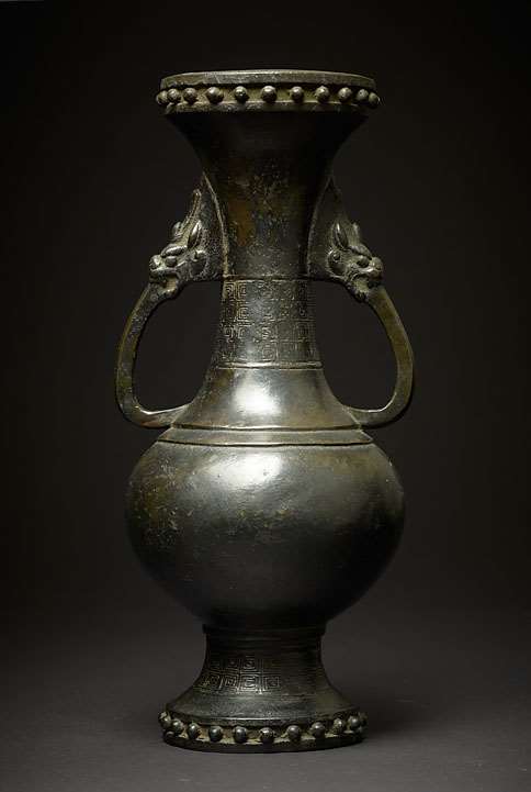 A Bronze Baluster Vase, Song/Yuan Dynasty